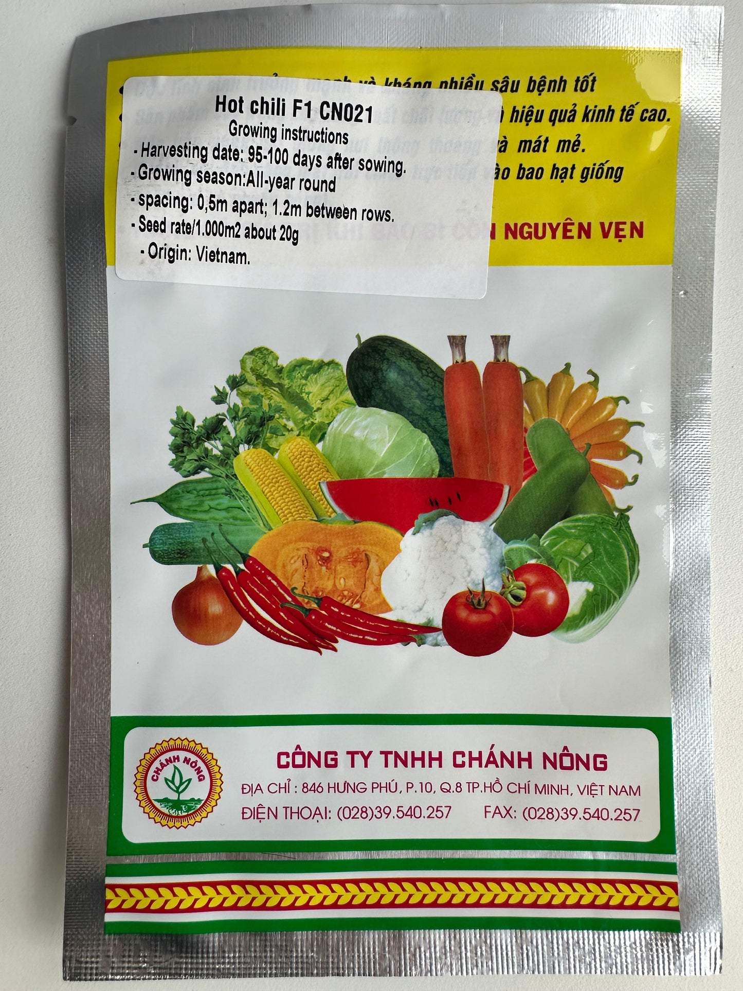 Chánh Nông – Piment fort F1 (Piment hybride CN 020/021)