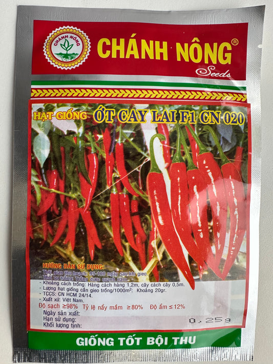 Chánh Nông – Hot Chili F1 (Ớt Cay Lai CN 020/021)