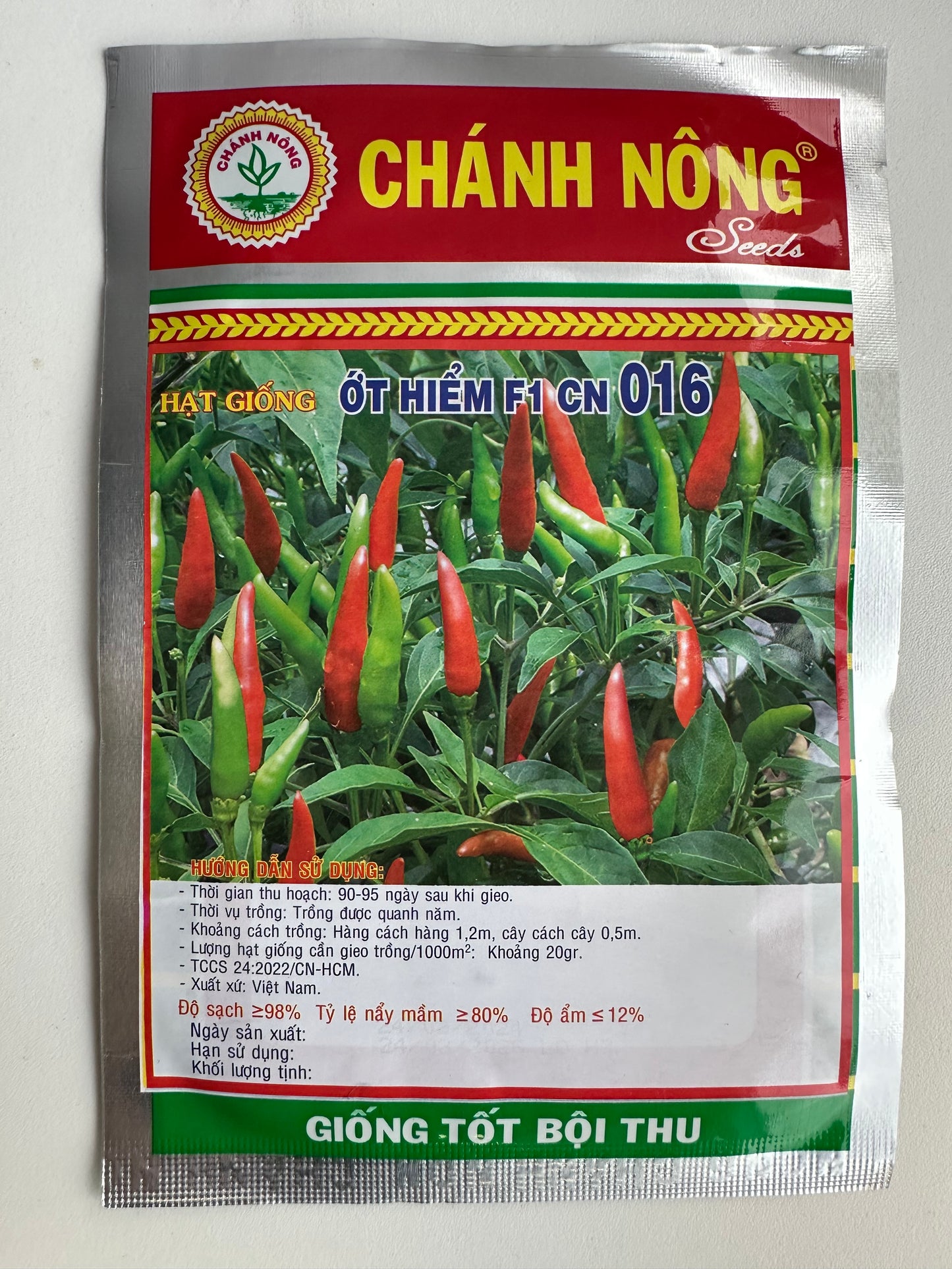 Chánh Nông – Ớt hiểm F1 (Ớt Hiểm CN 016)
