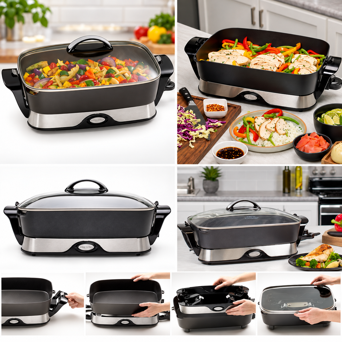 Presto 06857 16-inch Foldaway Electric Skillet