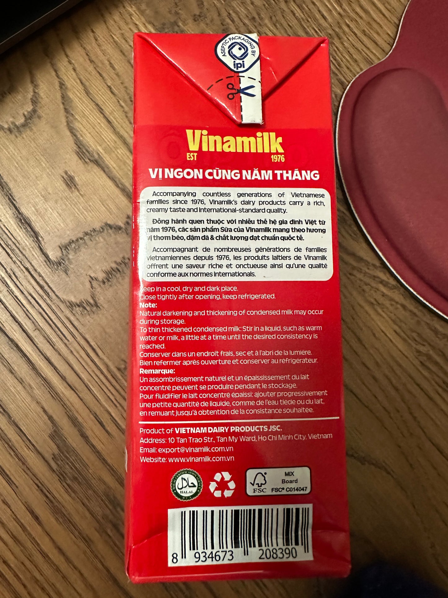 Vinamilk Sweetened Condensed Creamer (traditionally and affectionately known in Vietnam as Sữa Ông Thọ / Longevity Brand Condensed Milk)