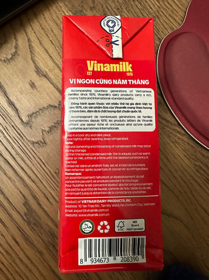 Vinamilk Sweetened Condensed Creamer (traditionally and affectionately known in Vietnam as Sữa Ông Thọ / Longevity Brand Condensed Milk)