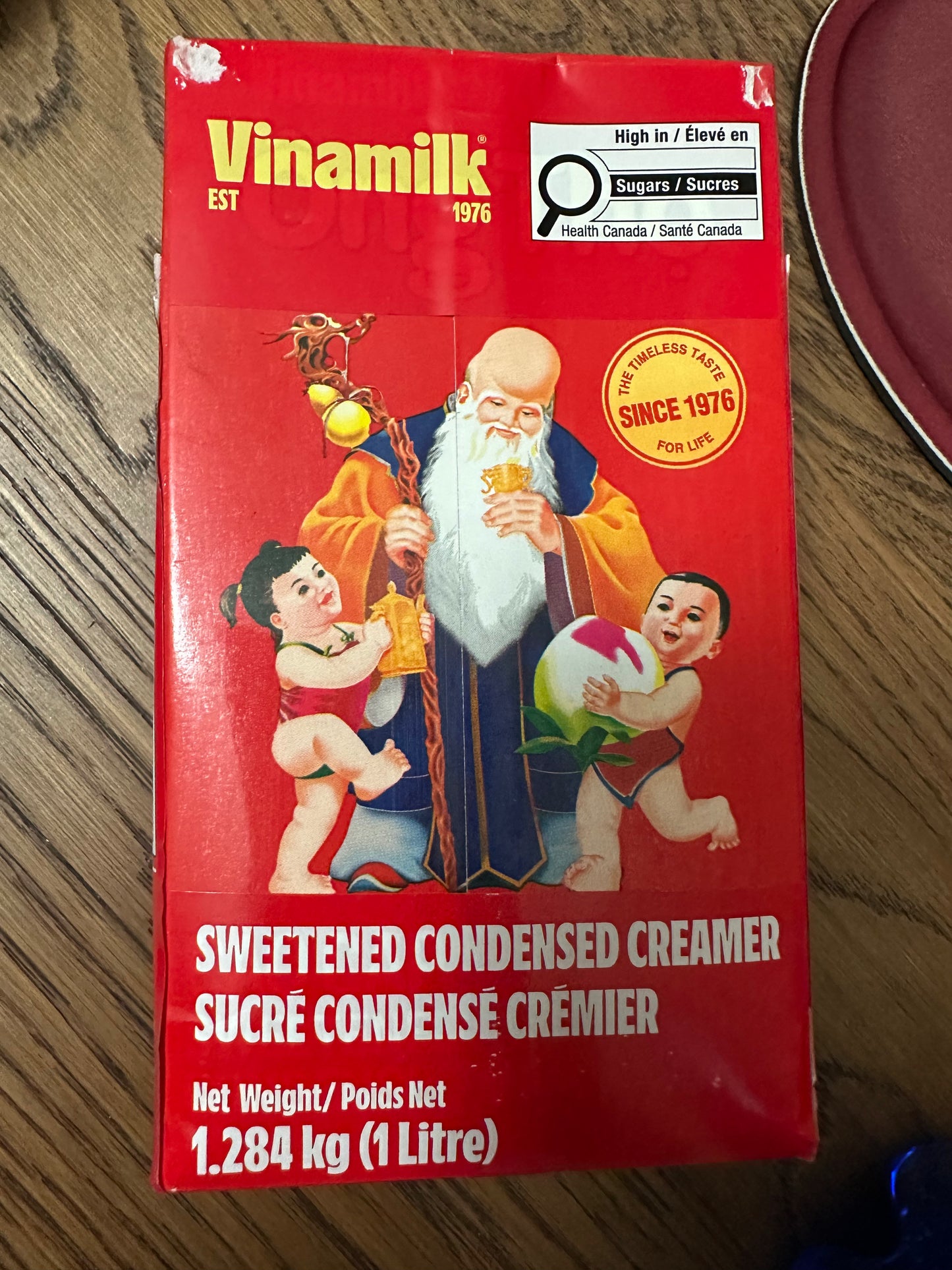 Vinamilk Sweetened Condensed Creamer (traditionally and affectionately known in Vietnam as Sữa Ông Thọ / Longevity Brand Condensed Milk)