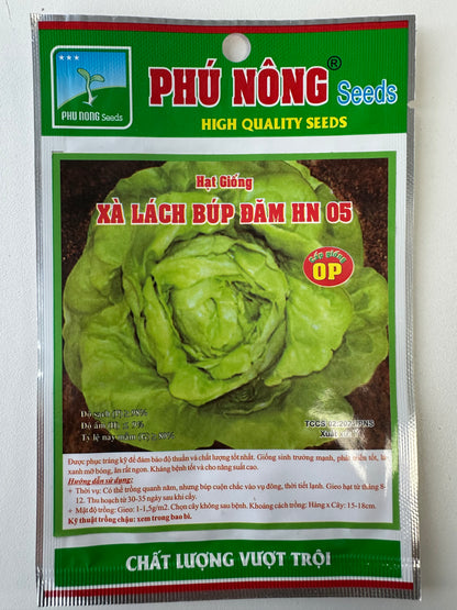 Curly Lettuce No. 8 (Black Seed) - Xà lách búp đăm - Phu Nong