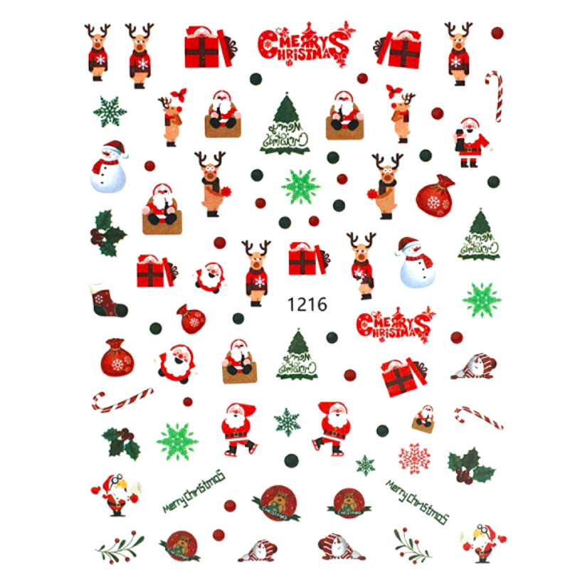 Nail Sticker - Christmas - 1216