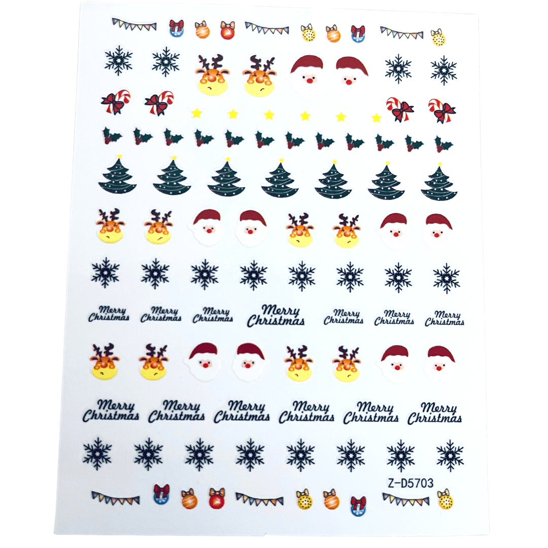JNBS Nail Sticker Christmas (Choose your style 02)