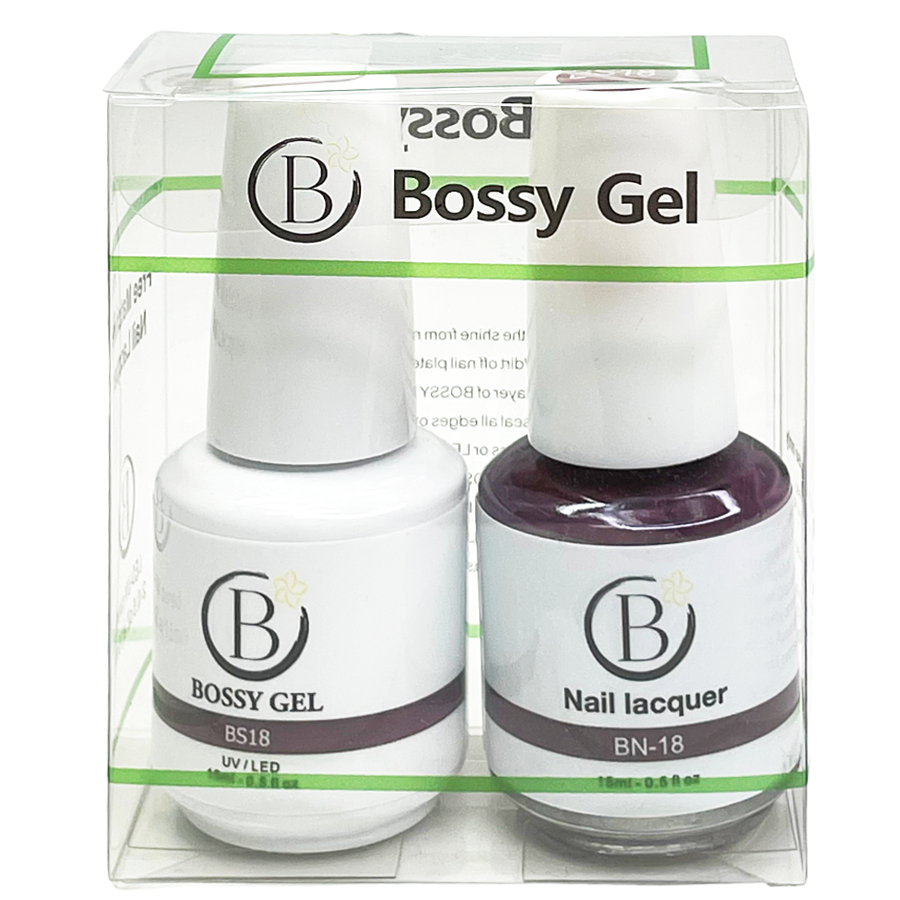 Bossy Gel Duo - Gel Polish + Nail Lacquer (15ml) # BS18