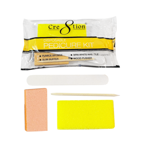 Cre8tion - Disposable Pedicure Kit A (Pack of 4pcs) [19340]