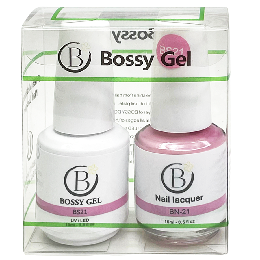 Bossy Gel Duo - Gel Polish + Nail Lacquer (15ml) # BS21