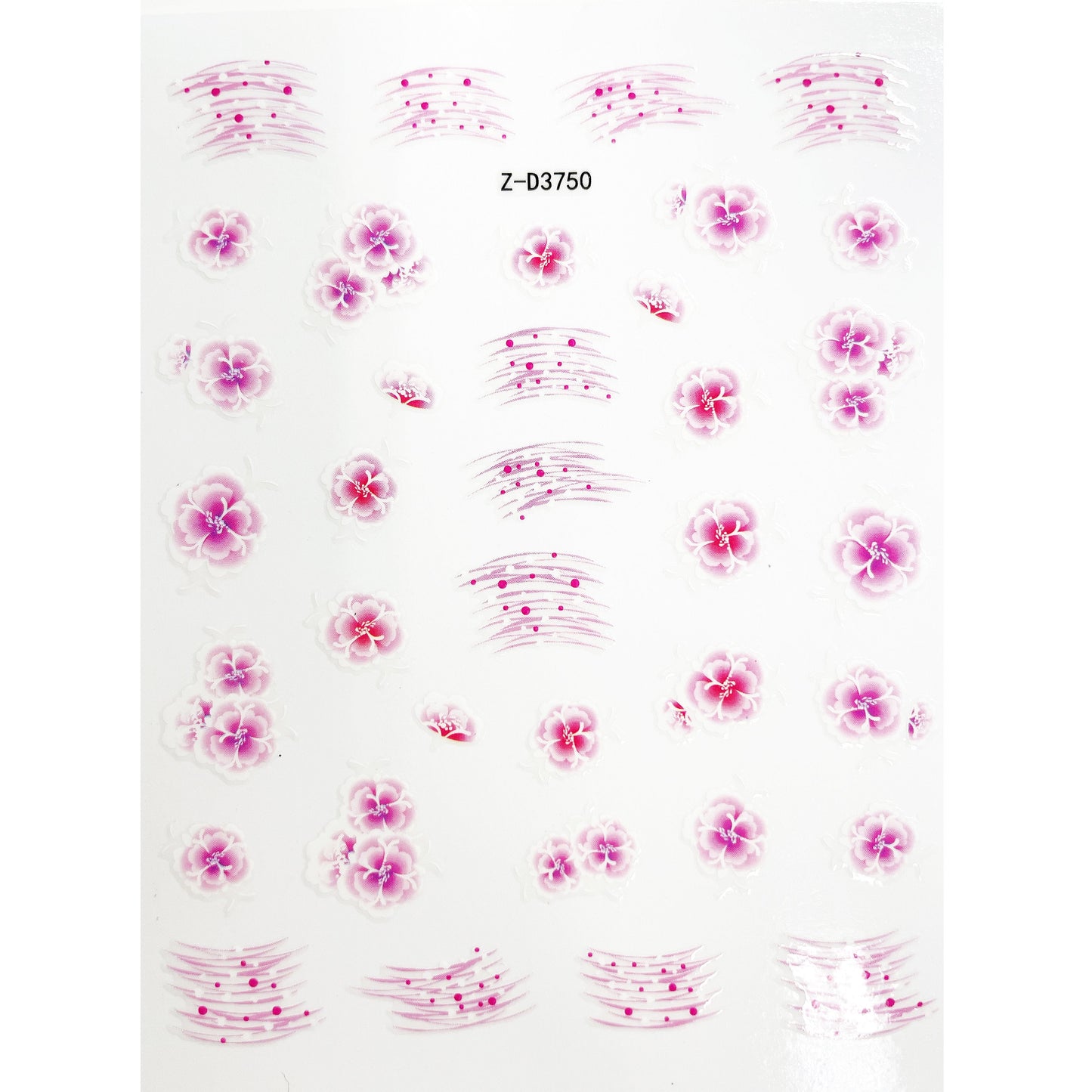 Nail Sticker - Flowers - Z-D3750