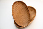 4 pc Set Natural Bamboo Serving Trays | 100% Biodegradable | Naturally Treated | Good for Food, Fruits, Veggies, Bread, Desserts, Cupcakes or Snacks. (h=4, d=23, 25, 28 & 30cm)