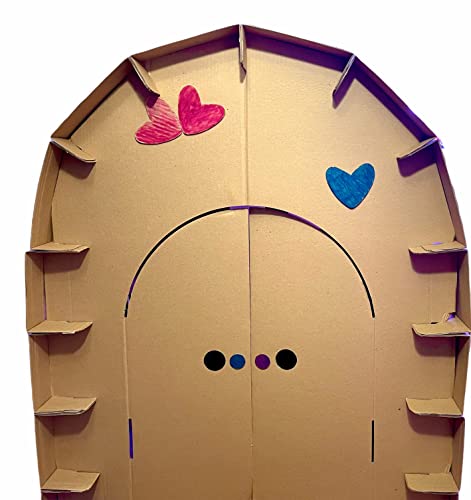 Lam’s Cardboard Indoor DIY Playhouse Toy – Customizable Indoor Playhouse for Kids, Great Educational Gift That Help Maximize Kids’ Creativity While Creating Sweet Childhood Memories