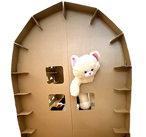 Lam’s Cardboard Indoor DIY Playhouse Toy – Customizable Indoor Playhouse for Kids, Great Educational Gift That Help Maximize Kids’ Creativity While Creating Sweet Childhood Memories