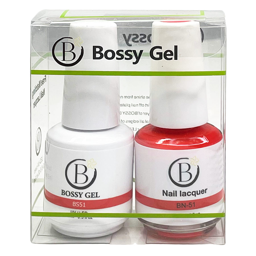 Bossy Gel Duo - Gel Polish + Nail Lacquer (15ml) # BS51