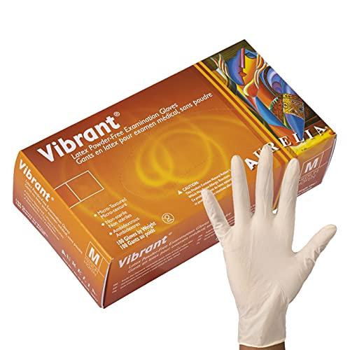 Aurelia Vibrant - Latex Glove, Powder Free (Pack of 100)