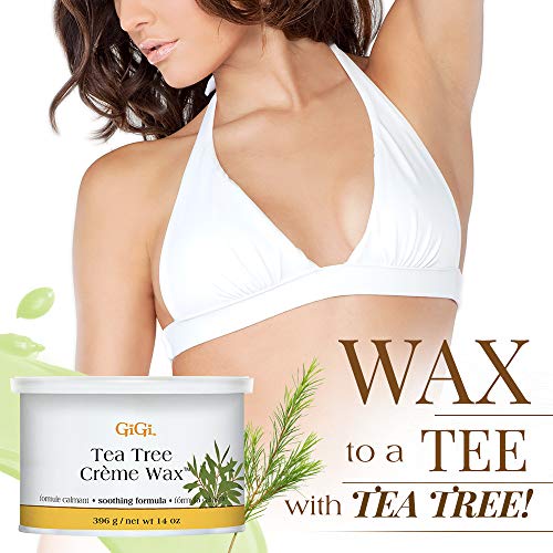 Gigi Tea Tree Creme Wax, 14 ounces