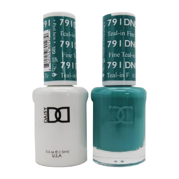 DND DUO GEL MATCHING COLOR - 791 TEAL-IN' FINE