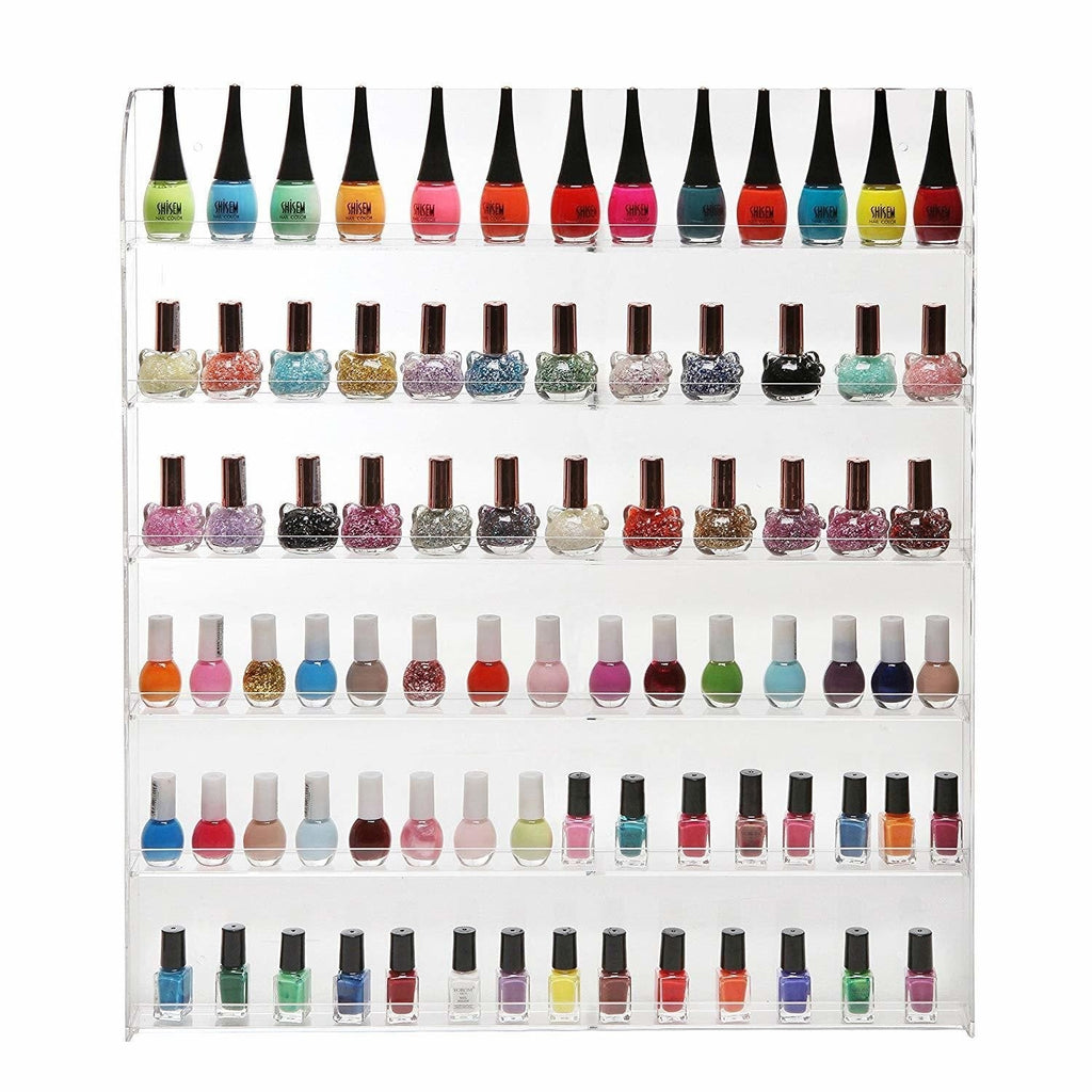 POLISH RACK - Wall Mount Nail Polish Display( 90 bottles)