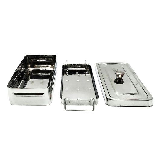 Silver Star - Stainless Steel Sterilizer Box (1pc) Small ITEM# SS-1003