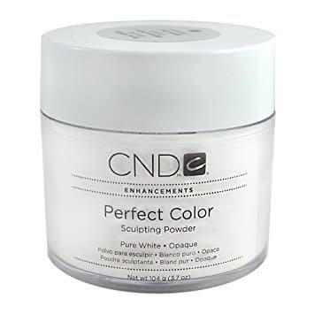 CND Perfect Color - Sculpting Powder - Acrylic Powder - Pure White Opaque (3.7 oz)
