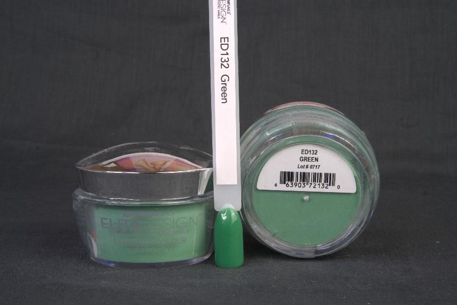 ED132 Green 40 g - ELITEDESIGN PREMIUM NAILS Dip Powder