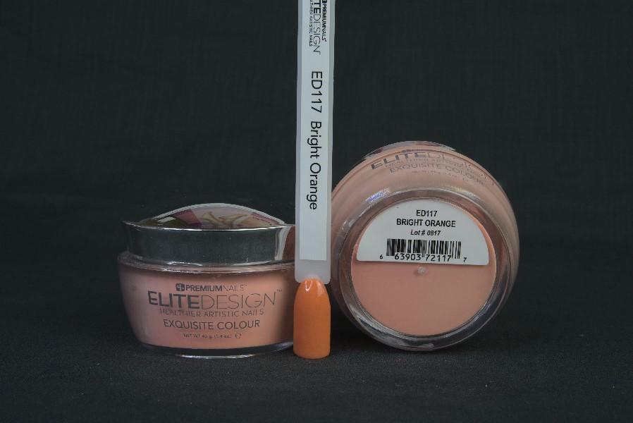 ED117 Bright Orange 40 g - ELITEDESIGN PREMIUM NAILS Dip Powder