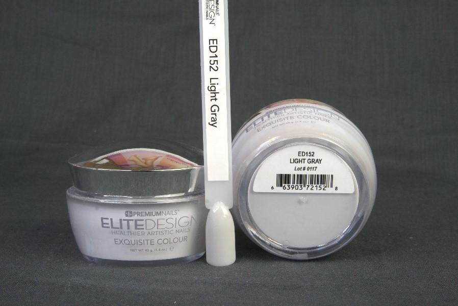 ED152 Light Gray 40 g - ELITEDESIGN PREMIUM NAILS Dip Powder