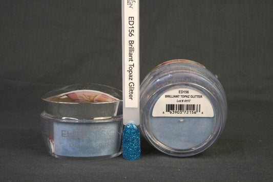 ED156 Brilliant Topaz Glitter 40g - ELITEDESIGN PREMIUM NAILS Dip Powder