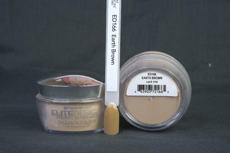 ED166 Earth Brown 40g - ELITEDESIGN PREMIUM NAILS Dip Powder