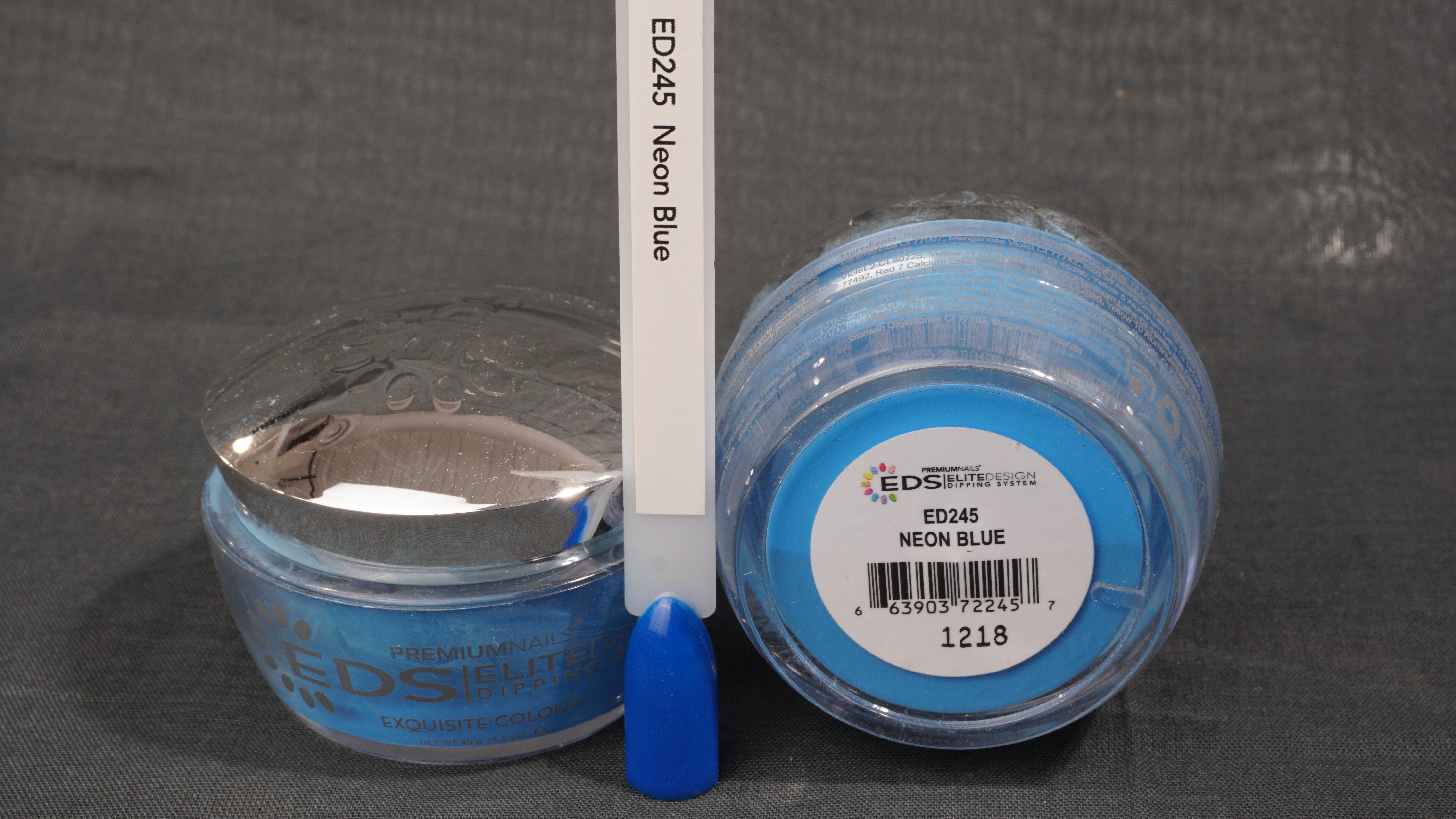 ED245 Neon Blue 40 g - ELITEDESIGN PREMIUM NAILS Dip Powder
