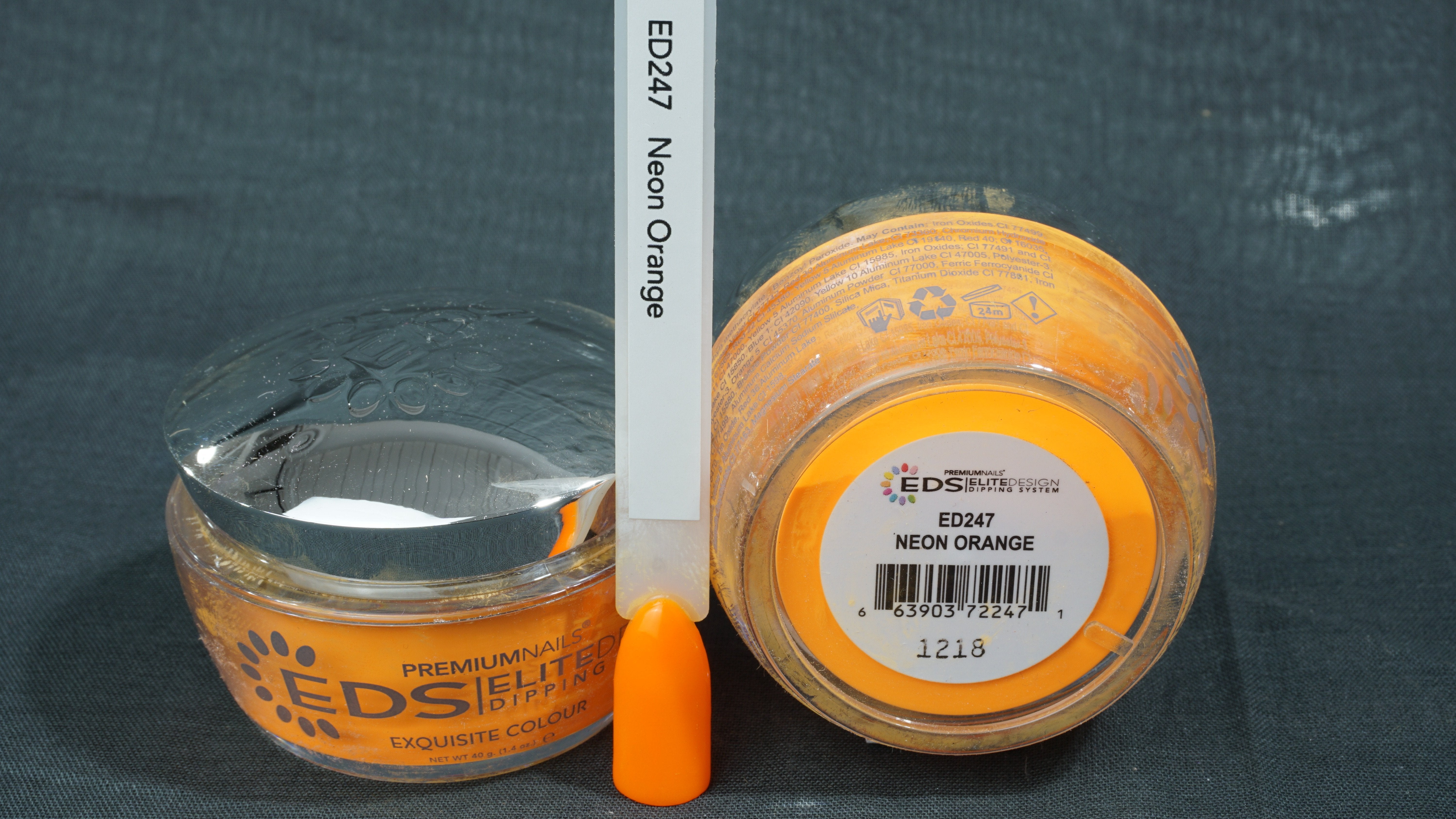 ED247 Neon Orange 40 g - ELITEDESIGN PREMIUM NAILS Dip Powder