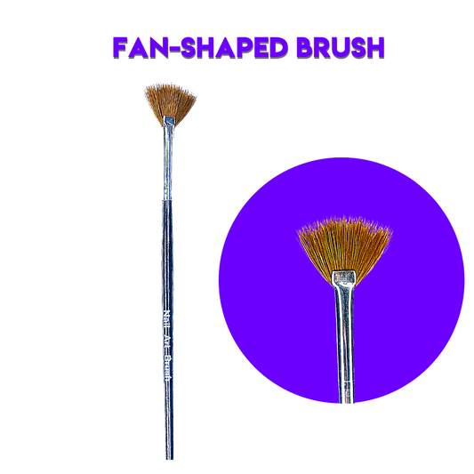 Nail Art Brush - Fan-Shaped Brush (1pc)