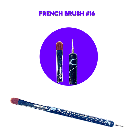 Nail Art Brush - French Brush - BLACK (1pc)