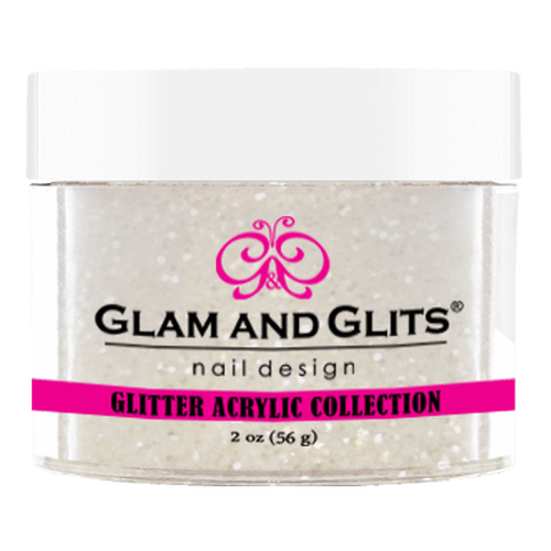 Glam And Glits - Glitter Acrylic (2oz) - 40 SNOW WHITE