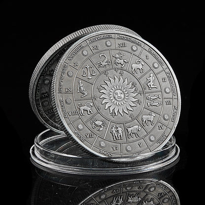 2022 Cancer Zodiac Of 12 Constellations Embossed Coin Token Collectible Coin Gift (6.22-7.22)