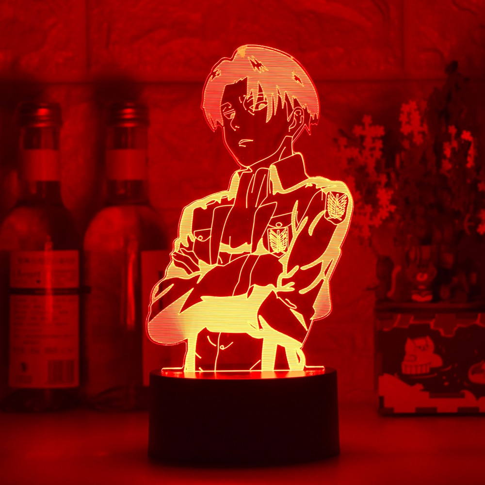 Acrylic Table Lamp Anime Attack on Titan for Home Room Decor Light Cool Kid Child Gift Manga AOT Night Light Attack on titan