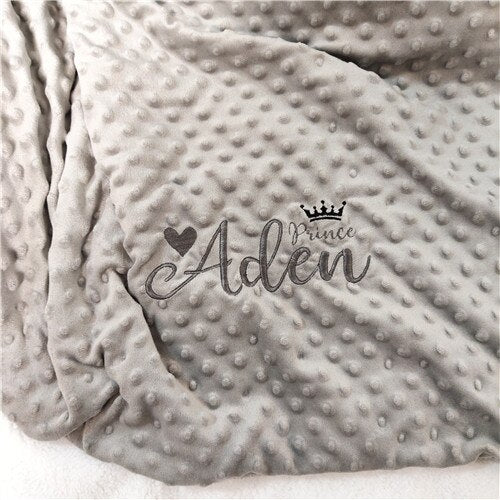 Name Personalized Newborn Baby Blanket Swaddling Baby Bedding Set Swaddle Soft Fleece Toddler Crib Bed Stroller Blanket