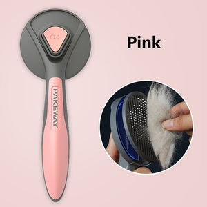Kimpets Cat Comb Dog Hair Remover Brush Pet Grooming Slicker Needle Comb Removes Tangled Self Cleaning Pet Supplies Accessories