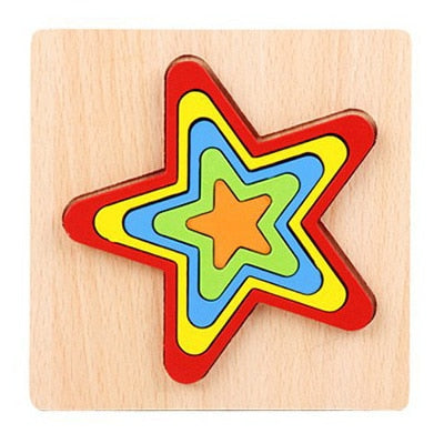 Baby Educational Wooden Toys Montessori Early Learning Rainbow Wooden 3d Puzzle Board Game Preschool Toys For Children