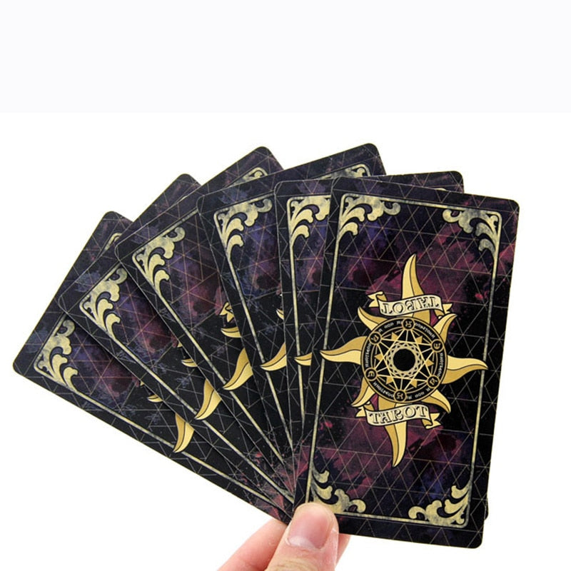 Holographic Tarot Cards Board Game 78 PCS Shine Cards Full English Edition for Astrologer English rules