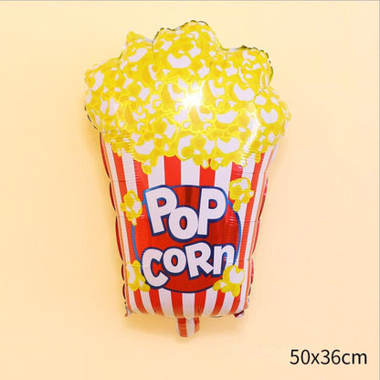 1set Ice Cream Donut Lip Popcorn Candy Foil Balloons Baby Shower Happy Birthday Party Decoration Balloon Boy Girl Kid Cute Toys