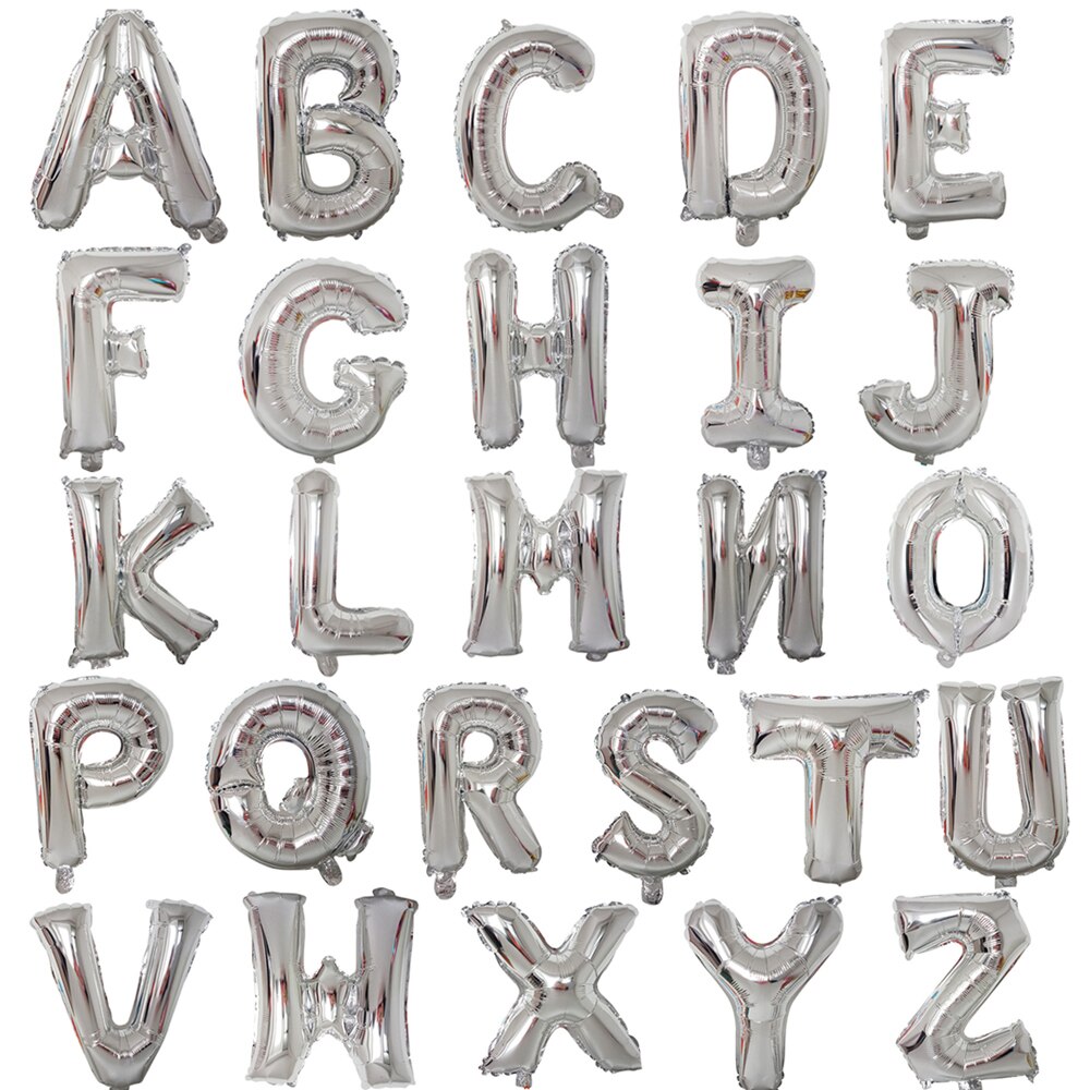 16 inch Happy Birthday Alphabet Balloon Foil Letter Balloon Wedding Balloon Kid Baby Shower Party Decor Name Balloon Supplies