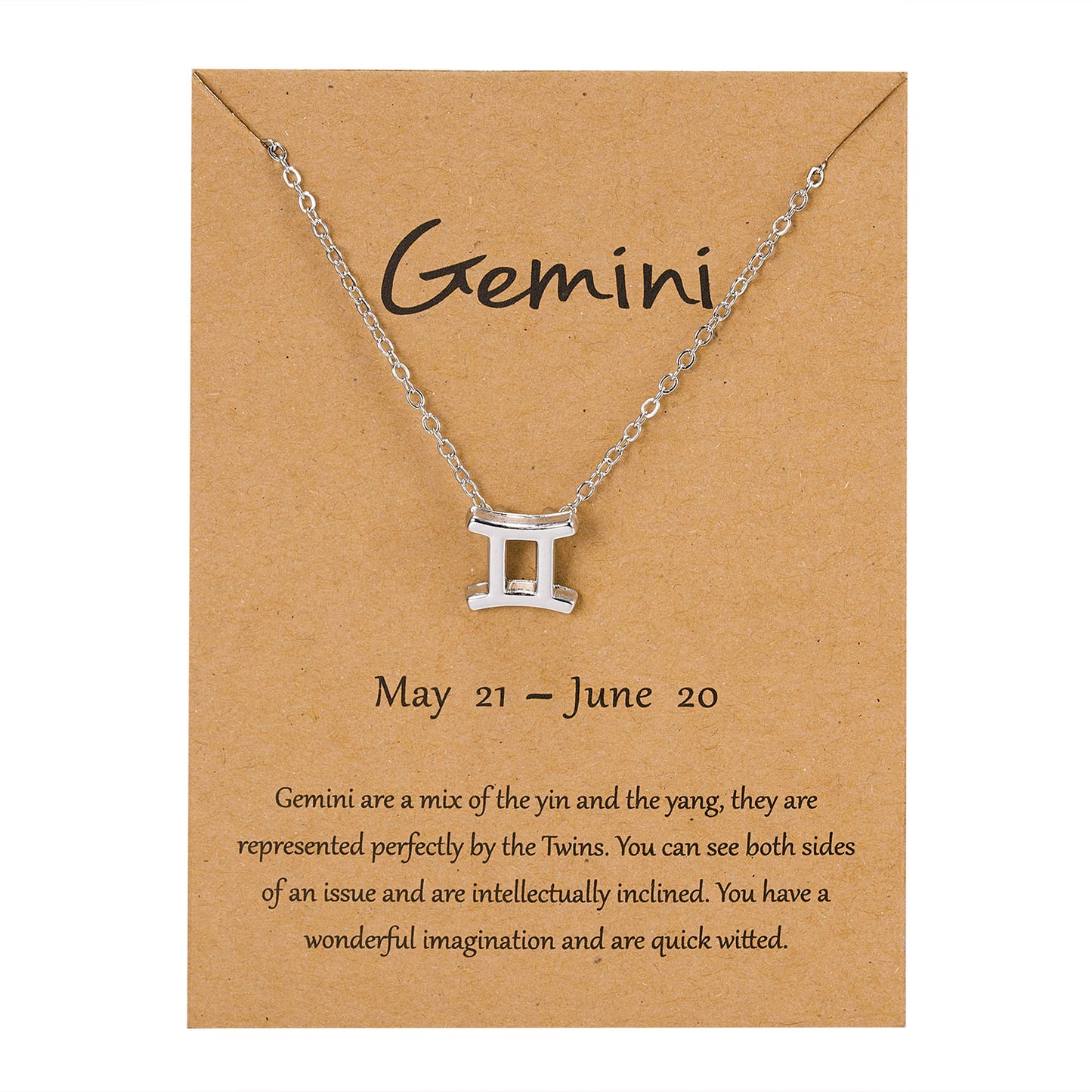 Zodiac Sign Pendant Necklace For Women 12 Constellation Jewelry Choker Charm Silver Color Chain Birthday Card Gift Female Collar