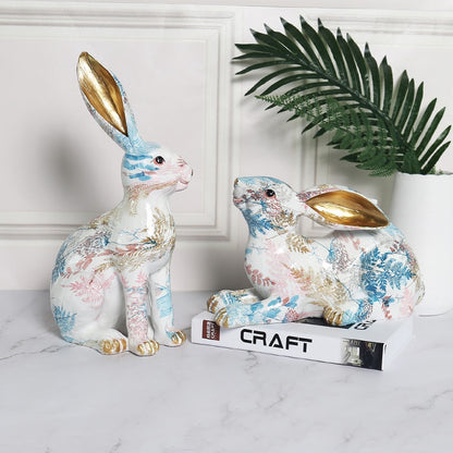 Easter Decor Kids Room Decoration Children's Room Fairy Garden Rabbit Home Figurines Kawaii Room Decor Figurines For Interior