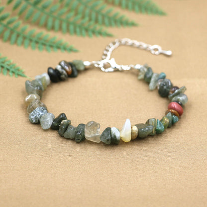 35 Styles Natural Chip Stone Women Bracelet Tiger Eye Lapis Lazuli Labradorite Beads Bracelets For Women Healing Energy Bracelet