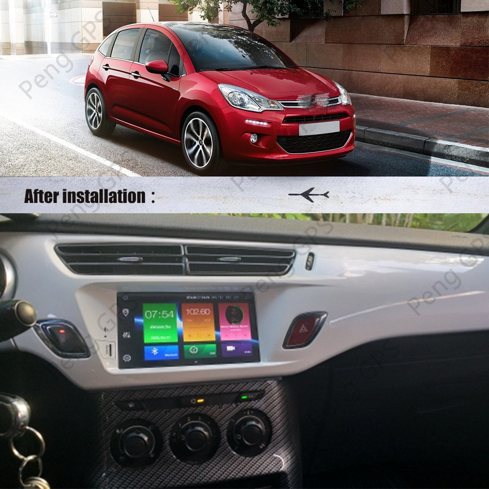 For Citroen DS3 C3 Picasso Android Car Radio 2 Din Bluetooth Multimedia Player DVD Video Stereo Autoradio GPS Navigation Unit