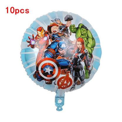 1set 3D Big Spider Super Hero Man Mylar Foil Balloon Number Foil Balloons Birthday Party Decoration Supplies Children's Gifts