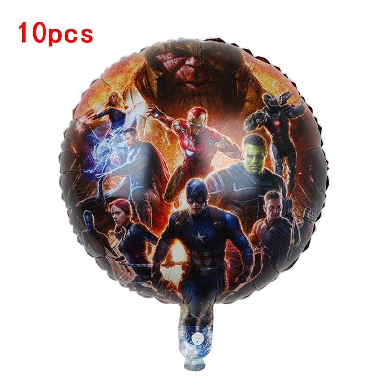 1set 3D Big Spider Super Hero Man Mylar Foil Balloon Number Foil Balloons Birthday Party Decoration Supplies Children&#39;s Gifts