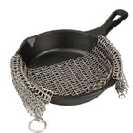 Cast Iron Cleaner Kitchen Rust Pot Pans Cleaning Scrubber Steel Rust Remover Scraper Brush Kit Metal Cleaning Brush