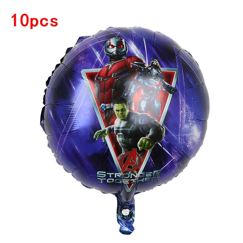 1set 3D Big Spider Super Hero Man Mylar Foil Balloon Number Foil Balloons Birthday Party Decoration Supplies Children&#39;s Gifts